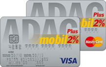 Logo ADACmobilKarte Silber Doppel
