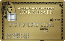 American Express Corporate Gold Card - Kartenmotiv