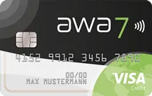 awa7® Visa Kreditkarte Logo