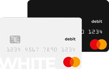 Black & Whitecard Prepaid Mastercard - Kartenmotiv