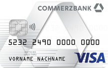 CommerzbankVisa Prepaid Kreditkarte - Kartenmotiv