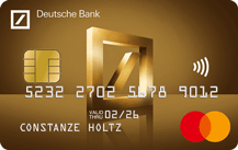 Deutsche Bank Mastercard Gold - Kartenmotiv