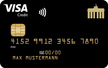 Deutschland-Kreditkarte Gold Visa Card - Kartenmotiv