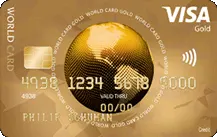 ICS Visa World Card Gold Logo