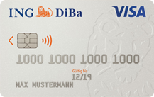 ING-DiBaGirokonto mit VISA direkt - Kartenmotiv
