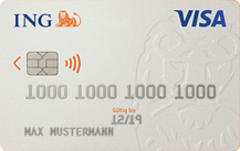 ING Girokonto mit VISA direkt - Kartenmotiv