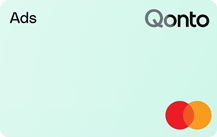 Qonto Online Advertising Card Kartenmotiv
